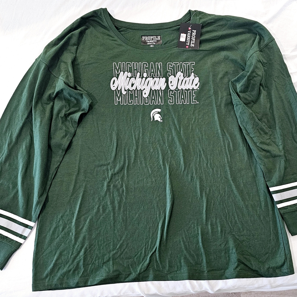 Green Michigan State Women Shirt